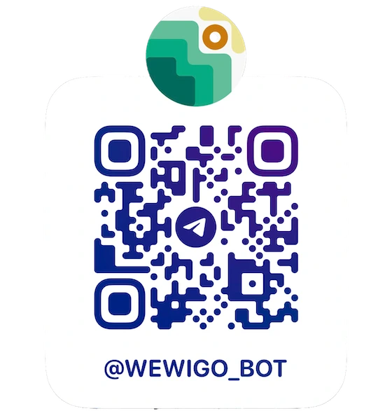 Scan QR code to open the WeWiGo Telegram Bot